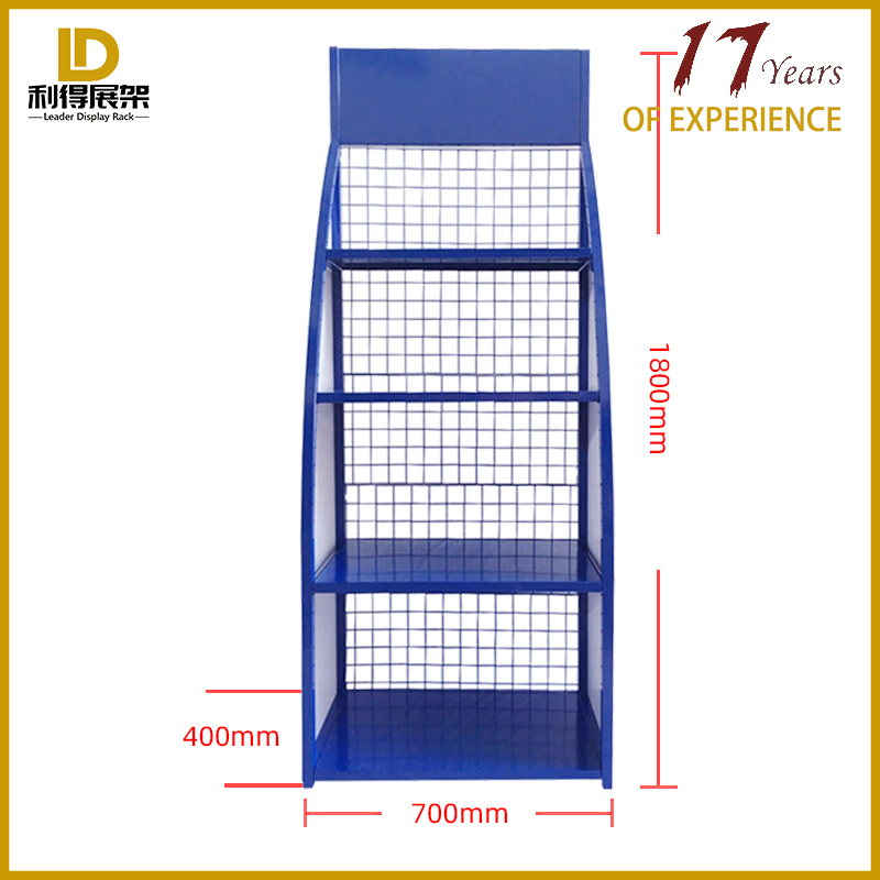 金属展示ショー自動車オイル用品ディスプレイラック